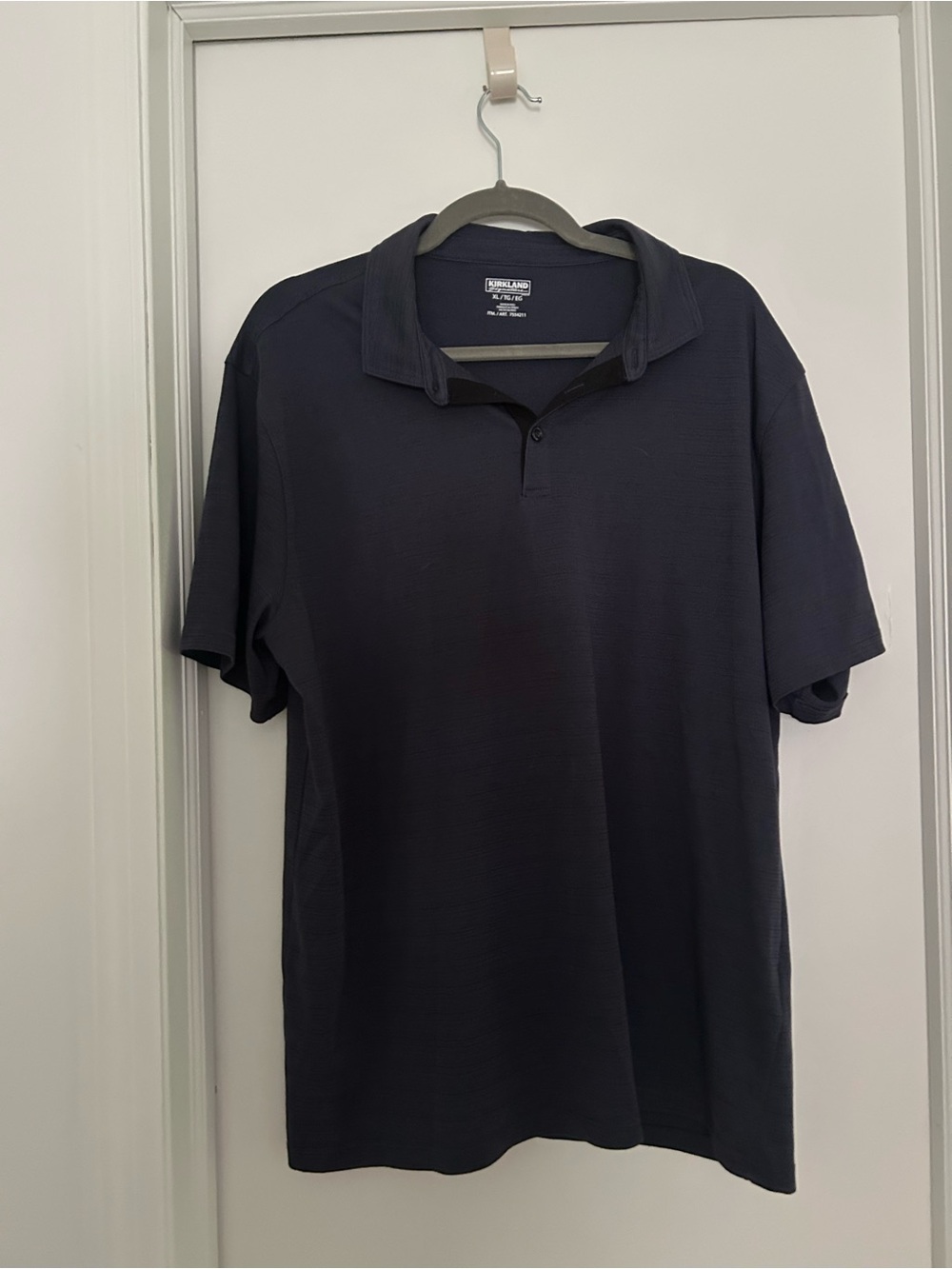 Kirkland Men's Short-Sleeve Polo - Navy Blue